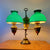 Green Glass Shades shown on Student Lamp, Paxton Hardware